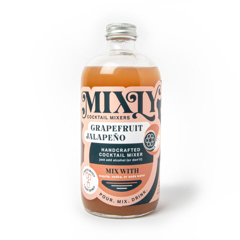 Grapefruit Jalapeno Mixly Cocktail and Mocktail Mixers