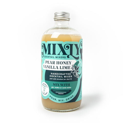 Pear Honey Vanilla Lime Mixly Cocktail and Mocktail Mixers