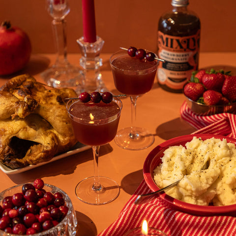 Thanksgiving Turkey Cocktail Pairing: The Saucy Cranberry Pomegranate Gin Gimlet