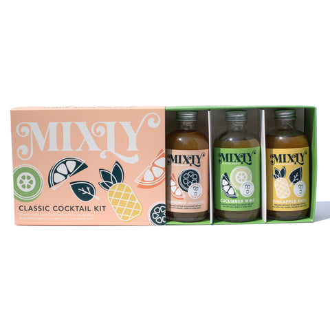 New! Classic Cocktail Kit  Craft Cocktail Mixer Sampler Pack – Mixly  Cocktail Co