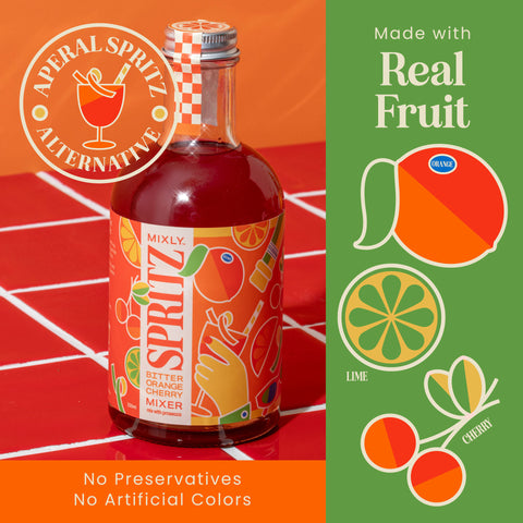 New! Mixly Spritz Mixer Trio | Non Alcoholic Cocktail & Mocktail Gift Set