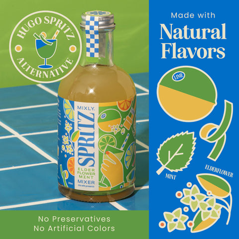 New! Mixly Spritz Mixer Trio | Non Alcoholic Cocktail & Mocktail Gift Set