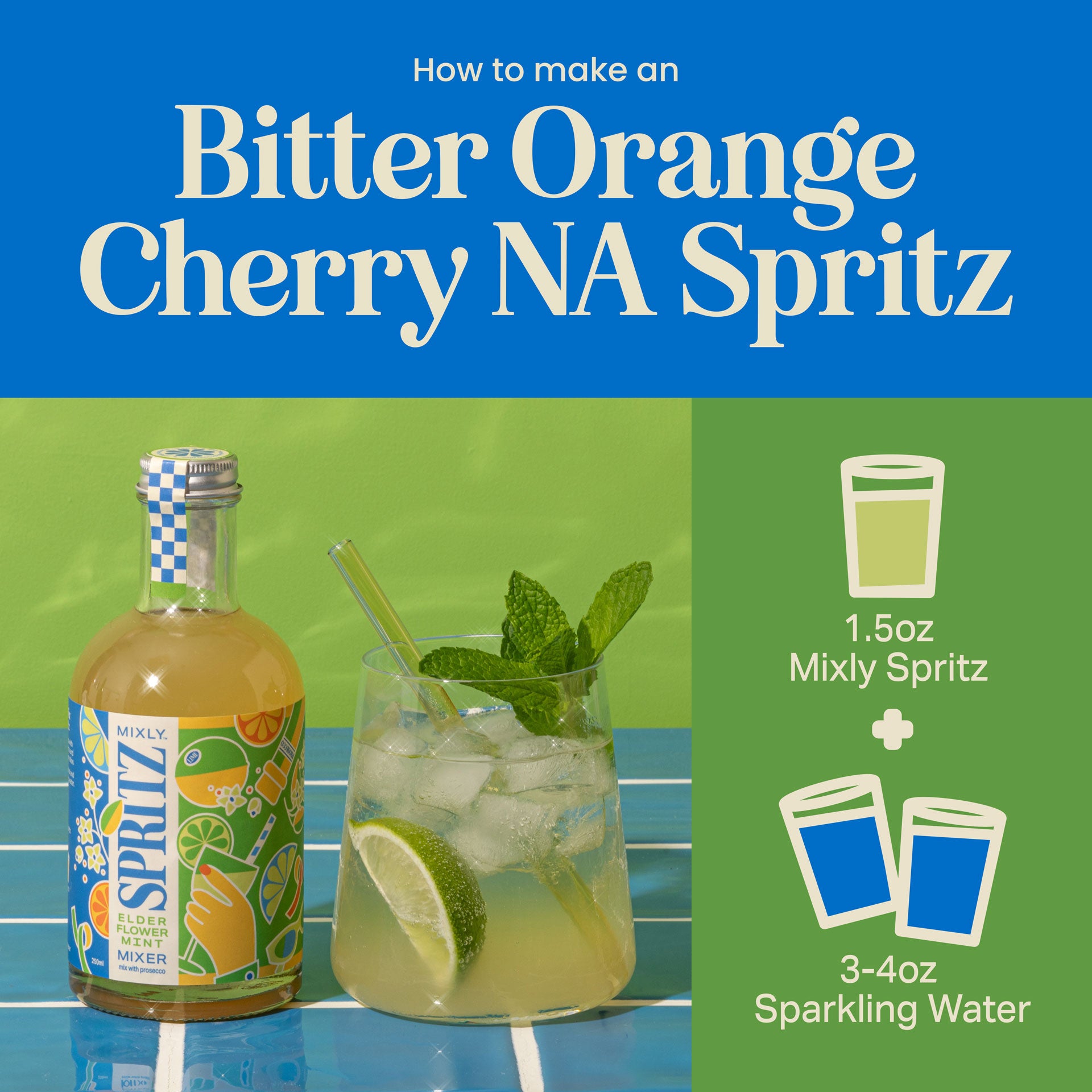 New! Mixly Spritz Mixer Trio | Non Alcoholic Cocktail & Mocktail