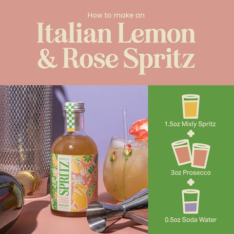 New! Mixly Spritz Mixer Trio | Non Alcoholic Cocktail & Mocktail Gift Set
