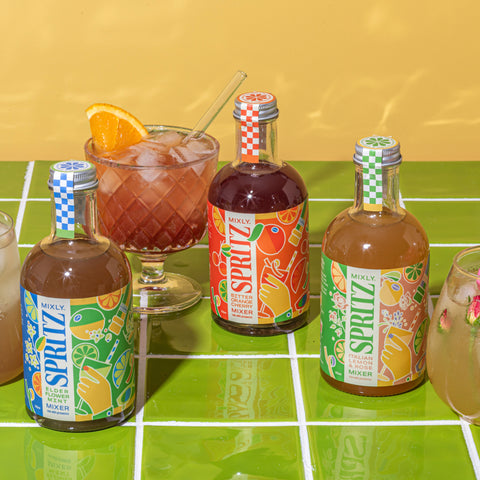 Bitter Orange Cherry Spritz | Non Alcoholic Cocktail & Mocktail Mixer