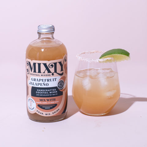 Grapefruit Jalapeno Mixly Cocktail and Mocktail Mixer