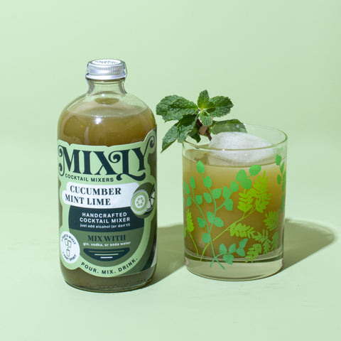 Cucumber Mint Lime Mixly Cocktail and Mocktail Mixer