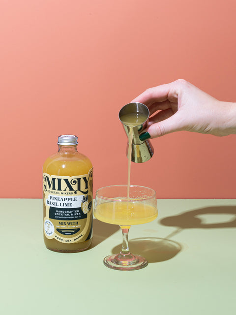 Pineapple Basil Lime Cocktail & Mocktail Mixer