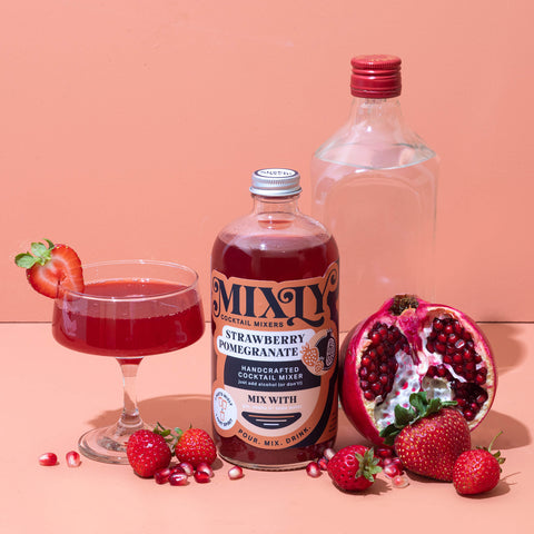 Strawberry Pomegranate Mixly Cocktail nd Mocktail Mixer