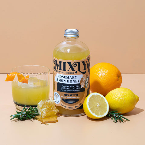 Rosemary Lemon Honey Mixly Cocktail and Mocktail Mixers